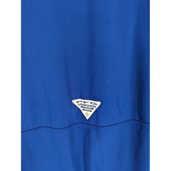 Columbia PFG Omni Freeze Men's Navy Blue 1/4 Zip Short Sleeve Pullover, XXL - Picture 8 of 10